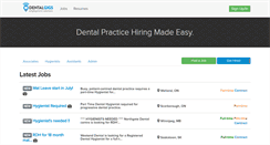 Desktop Screenshot of dentalgigs.com