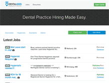 Tablet Screenshot of dentalgigs.com